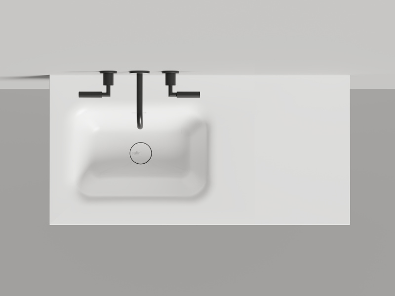 Раковина Salini Onda Flow Round 200 см белый матовый 1402205MN (детальная фотография)