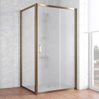Душевой уголок профиль бронза стекло сатин Vegas-glass