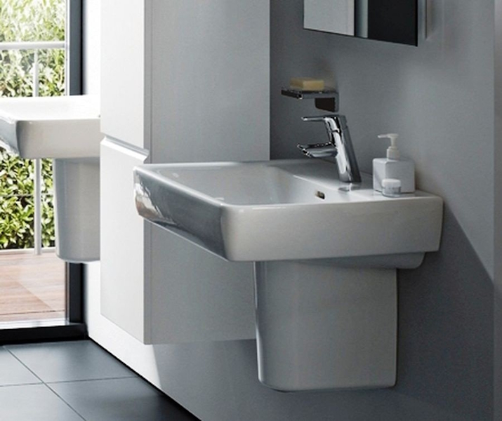 Раковина Laufen Pro S 55 см белая, с 1 отверстием для смесителя 8.1895.8.000.104.1 (детальная фотография), 55 см