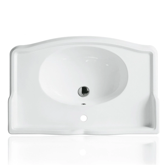 Раковина Simas Arcade 105 см белая AR 874 BI (детальная фотография), классические, ретро