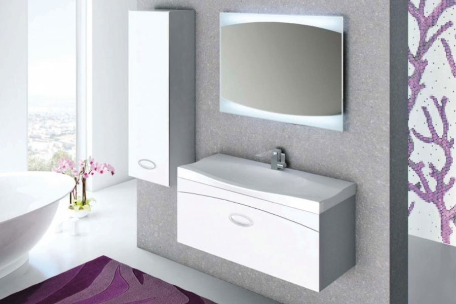 Зеркало La Beaute Somme с подсветкой MSo (детальная фотография), без подсветки