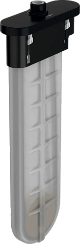 Внешняя часть с овальной розеткой Hansgrohe sBox матовый черный - фото 3