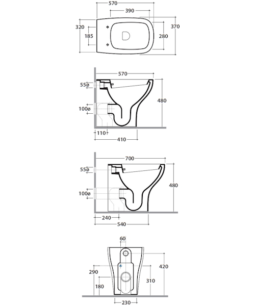 Схема (детальная фотография), приставные, встраиваемые