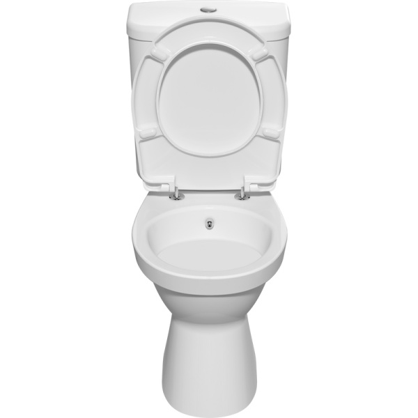 Унитаз компакт Vitra Norm Fit с горизонтальным выпуском 9844B099-7203 (детальная фотография), современные, hi-tech, круглые