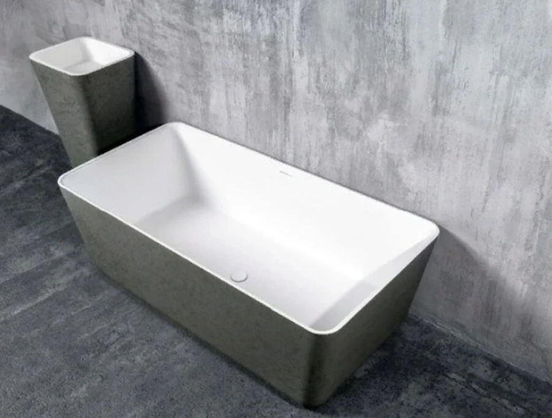 Ванна из искусственного камня NTBagno Victori NT305, 165 х 80 см (детальная фотография), отдельностоящие