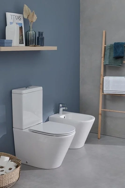 Биде напольное Jacob Delafon Rodin+ белое EBJ0002-00 (детальная фотография), белые