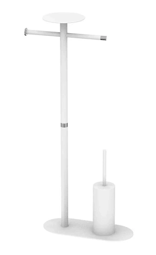 Стойка для ванной Boheme Venturo белая/хром - фото 4
