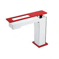 Смеситель для раковины Boheme Q хром/красный