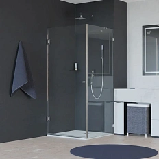 Душевой уголок RGW Hotel HO-034 80x80 см профиль хром, стекло прозрачное