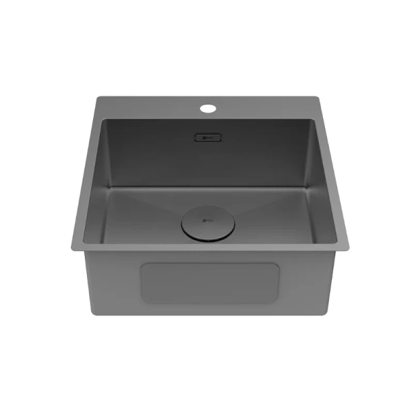 Мойка для кухни Lemark Janga 49 см графит 9936107 (детальная фотография), 50x50 см