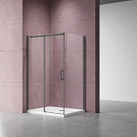 Душевой уголок Vincea Dice 130х90 см профиль вороненая сталь