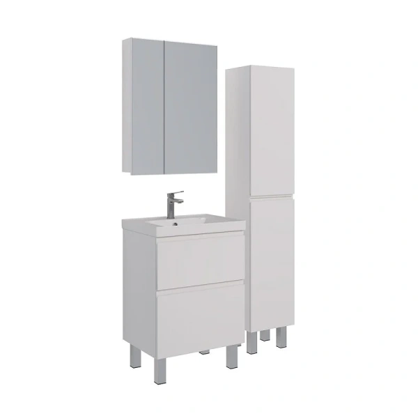 Шкаф-пенал Lemark Veon LM01V35P 35 см с 2 распашными дверцами (детальная фотография), подвесные, напольные