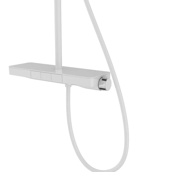 Душевая стойка Vincea Inspire белая VSFS-3I12TW (детальная фотография), с изливом