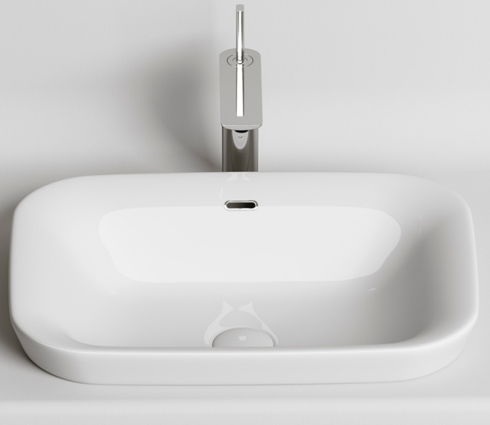 Раковина Ceramica Nova Element 58 см встраиваемая CN6041 (детальная фотография), встраиваемые (в столешницу)