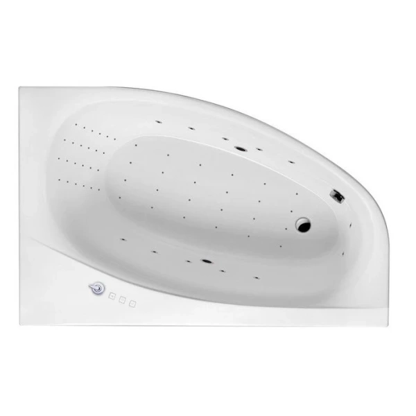 Ванна гидромассажная Excellent Kameleon Nano 170 x 110 см, правая, белый/хром, WAEX.KMP17.NANO.CR (детальная фотография)
