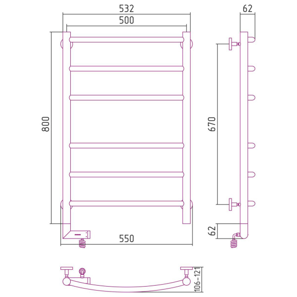 Схема (детальная фотография), черный