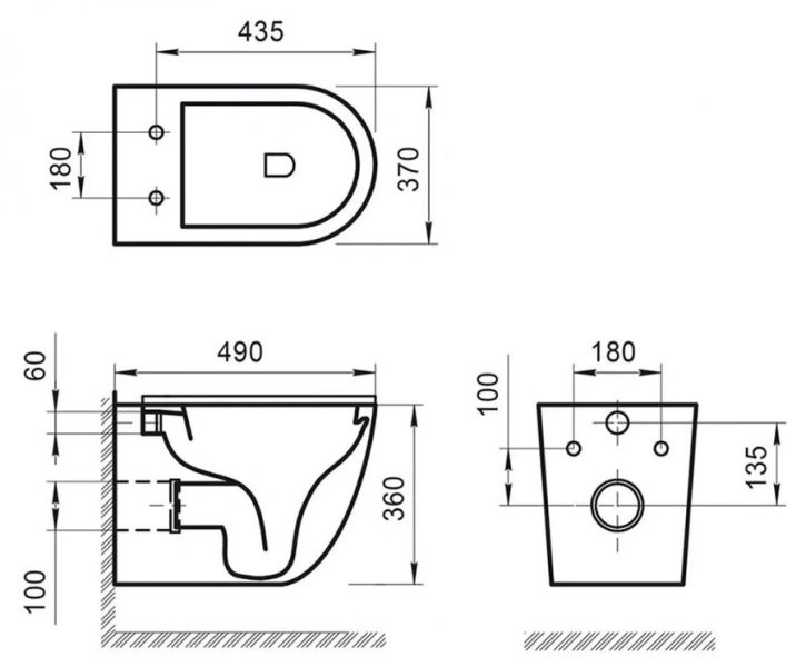 Унитаз с инсталляцией Belbagno Sfera-R кнопка белая BB046CHR/BB2111SC/BB002-80/BB014-SR-BIANCO (детальная фотография), нет в наличии index_1