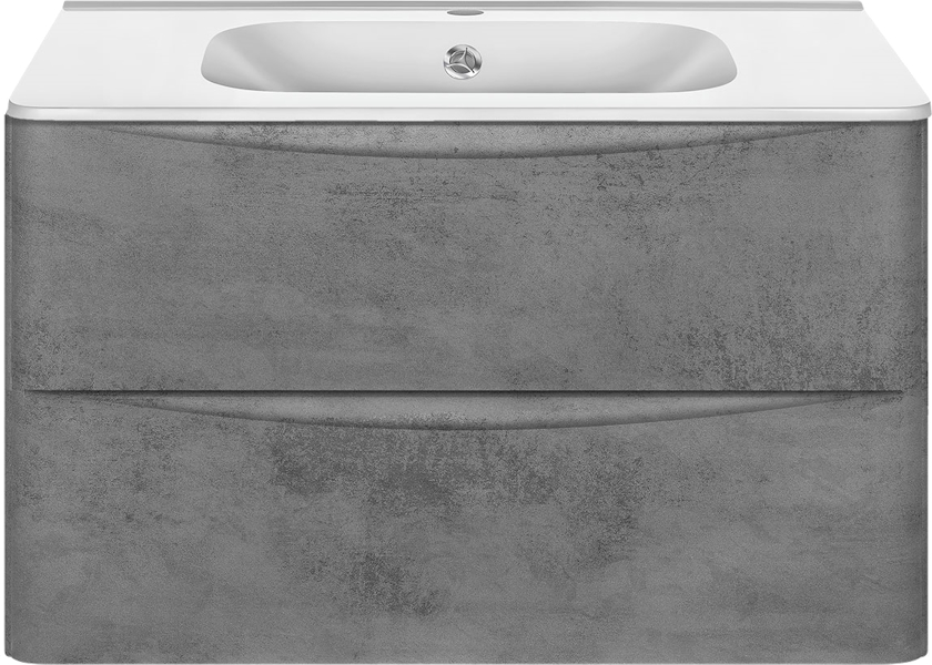 Тумба под раковину подвесная Vincea Paola 79 см Beton VMC-2P800BT (детальная фотография)