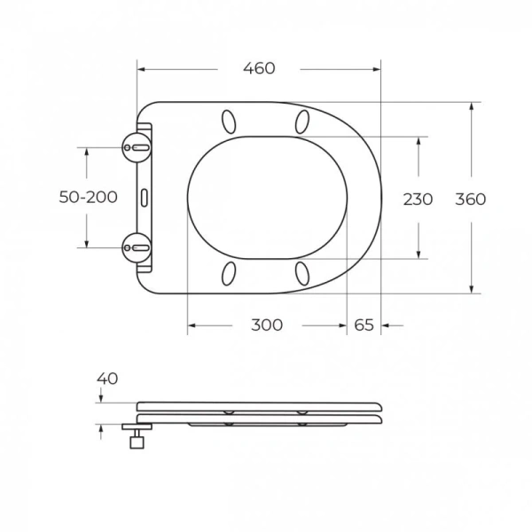 Унитаз подвесной BelBagno Flay-R с сиденьем микролифт BB053CHR/SC (детальная фотография), с горизонтальным, прямым выпуском, с прямым выпуском