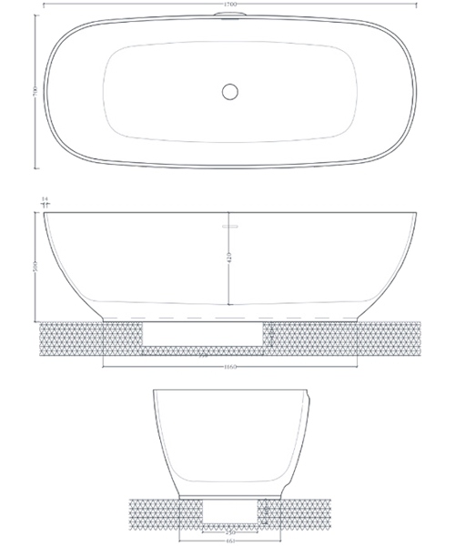 Схема (детальная фотография), искусственный камень