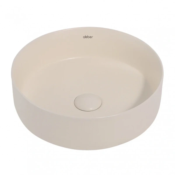 Раковина Abber Bequem 36 см светло-бежевая матовая AC2108MBE (детальная фотография)