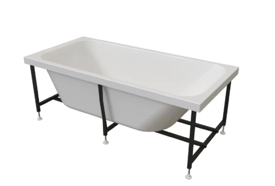 Акриловая ванна Радомир Прованс 1-01-4-0-1-192К, 170 x 80 см, каркас, фронтальный экран, сифон, слив-перелив автомат в комплекте, белая/бронза (детальная фотография), 170 см