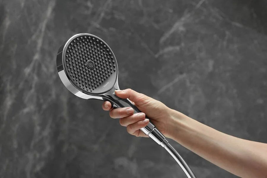 Лейка для душа Hansgrohe Rainfinity полированное золото 26864990 (детальная фотография), современные, hi-tech