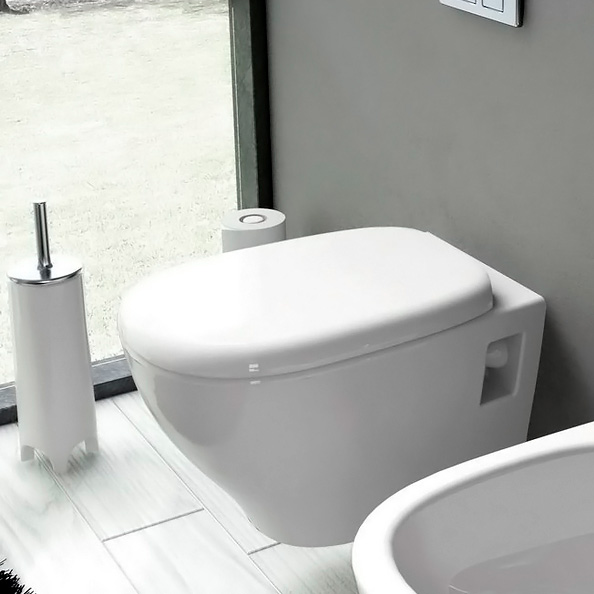 Унитаз подвесной ArtCeram Ten TEV003 01 00 (детальная фотография), подвесные