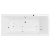 Ванна гидромассажная Excellent Pryzmat Nano 180 x 80 см, белый/хром, WAEX.PRY18.NANO.CR