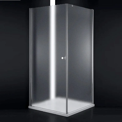 Душевой уголок Cezares Elena 80x80 см стекло рифленое левосторонний - фото 2