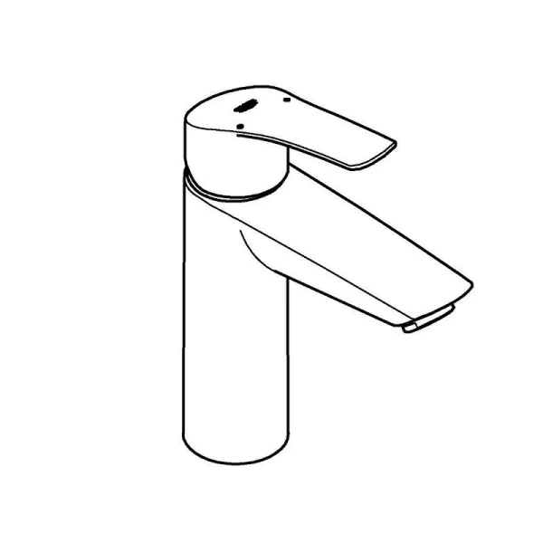Смеситель для раковины Grohe Eurosmart с донным клапаном, хром 23923003 (детальная фотография), хром