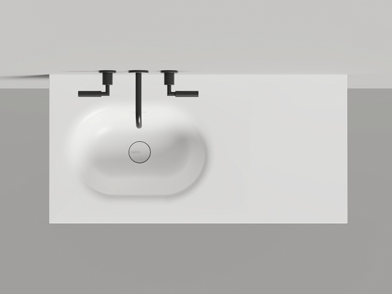 Раковина Salini Onda Flow Oval 200 см покраска по RAL полностью 1402204MN (детальная фотография)