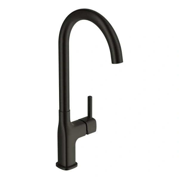Смеситель для кухни Cersanit Elio черный матовый 68261 (детальная фотография)