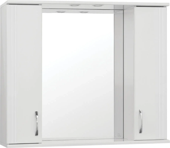 Зеркальный шкаф с подсветкой Style Line Панда 100 см белый ЛС-00000239 (детальная фотография)