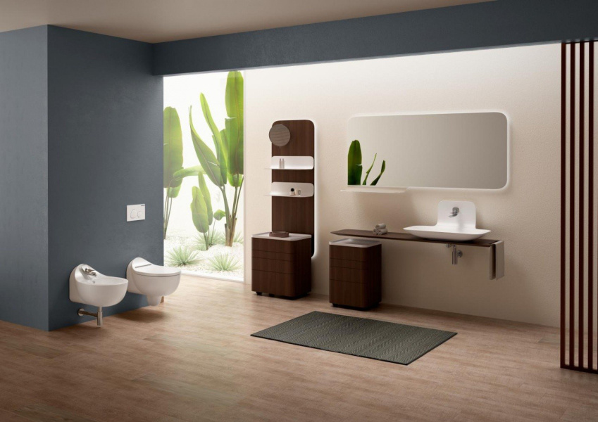 Раковина Creavit Foglia 80 см белая FG080-00CB00E-0000 (детальная фотография), современные, hi-tech