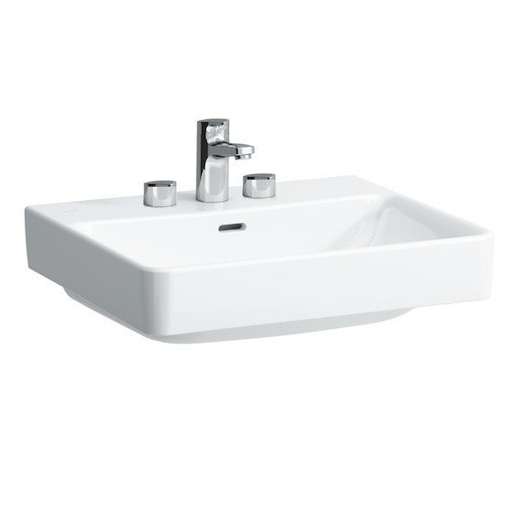 Раковина Laufen Pro S 55 см с 3 отверстиями для смесителя 8.1295.2.000.108.1 (детальная фотография)