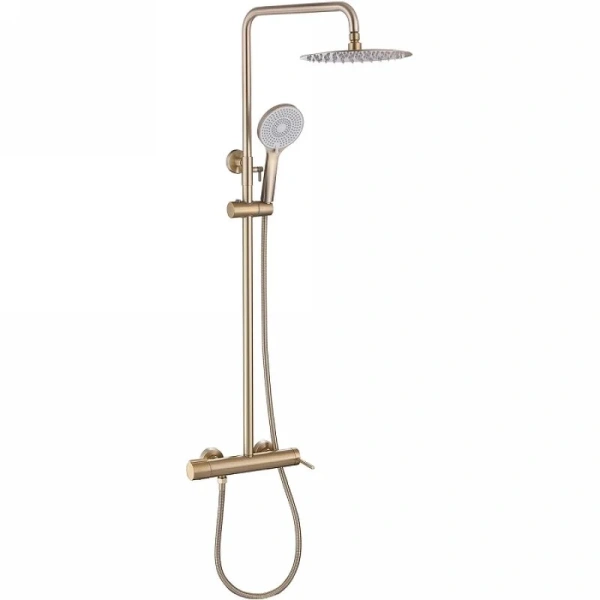 Душевая стойка Abber Emotion золото матовое AF8816G (детальная фотография)