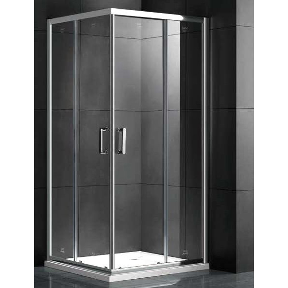 Душевой уголок Gemy Victoria 100х90 см профиль хром S30162 (детальная фотография), квадратные