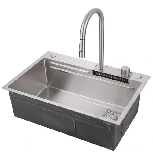 Мойка для кухни Abber Wasser Kreis 68 см сатин - фото 4