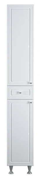 Шкаф-пенал напольный Damixa Palace One 30 см с бельевой корзиной, белый M41CSR0303WG (детальная фотография), 30 см