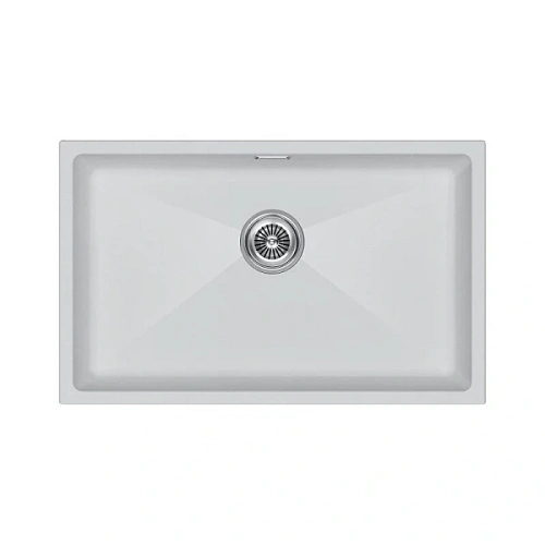 Мойка для кухни Paulmark Lumi 74 см белая матовая - фото 1