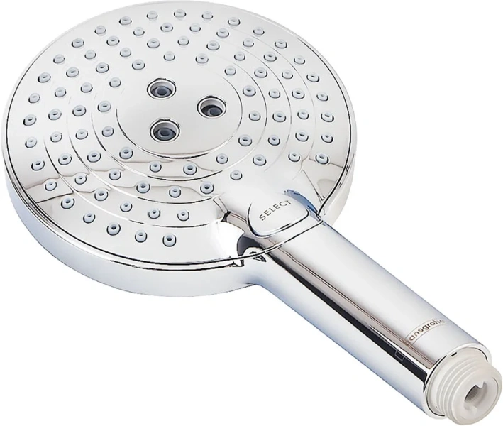Душевая стойка Hansgrohe Raindance Select с термостатом 27115000 (детальная фотография), с тропическим душем
