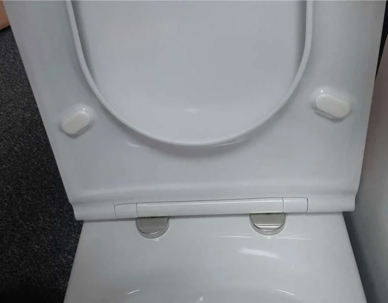 Унитаз компакт Jacob Delafon Rodin+ UJAB102-00 безободковый (детальная фотография), с микролифтом