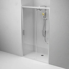 Душевая дверь в нишу AM.PM Gem Solo 120 см профиль хром стекло прозрачное