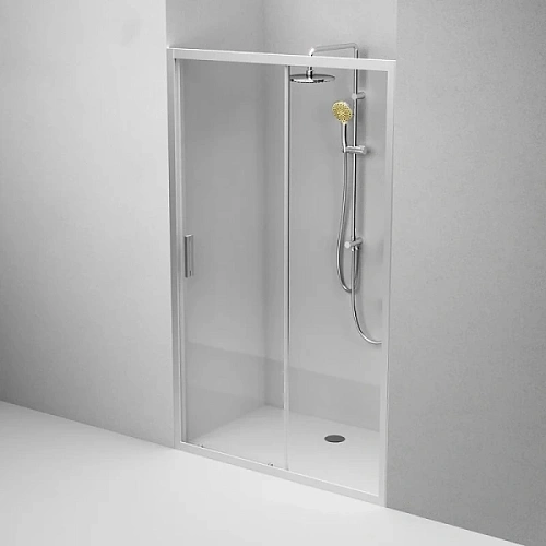 Душевая дверь в нишу AM.PM Gem Solo 120 см профиль хром стекло прозрачное - фото 1