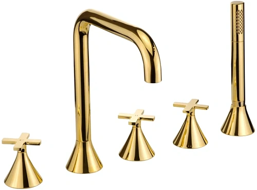 Смеситель для ванны Migliore Sirius золото - фото 2