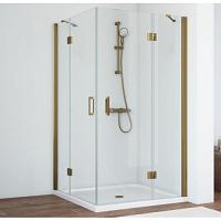 Душевой уголок профиль бронза стекло прозрачное Vegas-glass