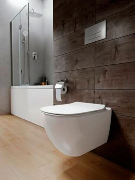 Клавиша смыва Ideal Standard Prosys Oleas матовый хром R0119JG (детальная фотография), слив эконом-стандарт с двумя клавишами