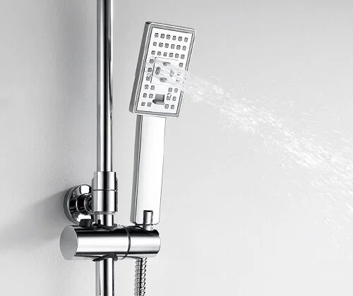 Душевая стойка WasserKRAFT хром A17702 (детальная фотография), рычажные