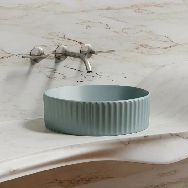 Раковина Ceramica Nova Element 36 см зеленая CN6057MLG (детальная фотография), накладные (на столешницу)